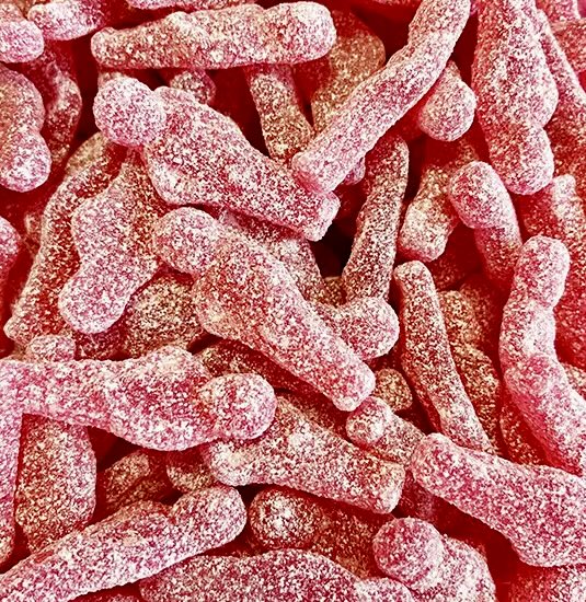 Manneken pis acidulé fraise au 100g