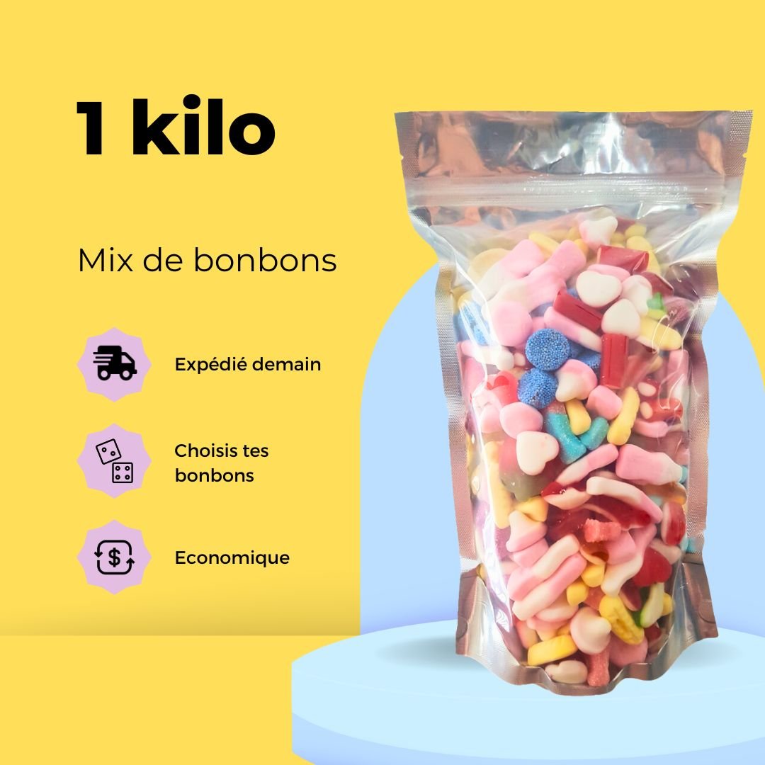 Choisis tes bonbons - Mix 1kg - Palais des Bonbons - Bonbons - Palais des Bonbons