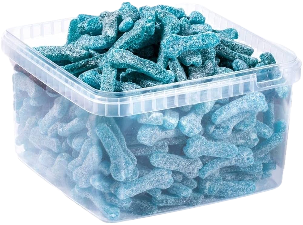 Bonbon Suedois Clés bleues framboise hyper acidulé au 100g