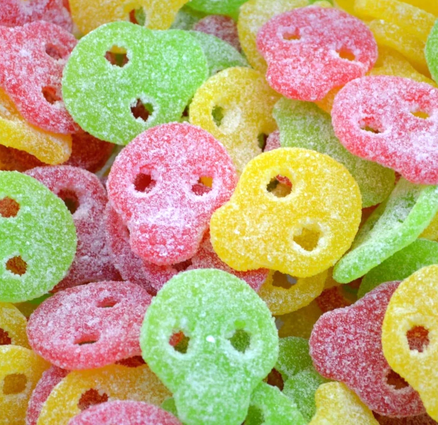 Crâne suedois Calaveras – trois saveurs acidulées au 100g
