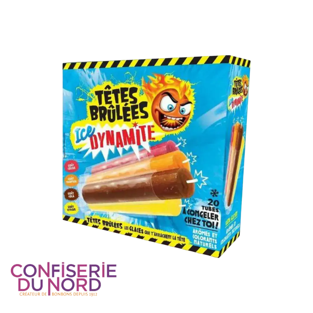 Tete brulees ice dynamite (sachet de 20) – Palais des Bonbons