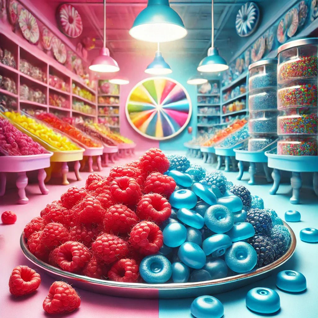 Pourquoi les bonbons à la framboise sont-ils bleus ? - Palais des Bonbons