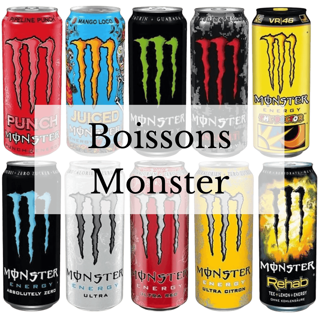 Boissons Monster introuvables en France