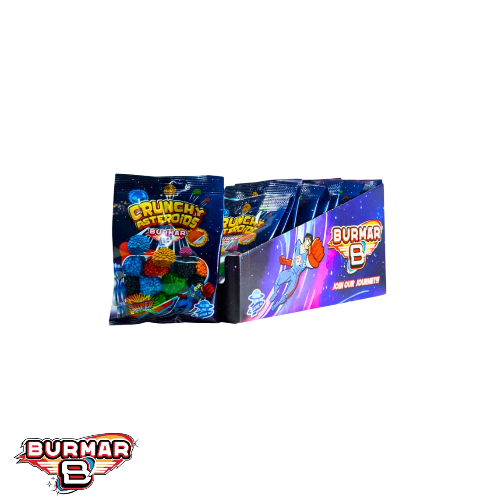 Crunchy Asteroids Super Sour Burmar 100G