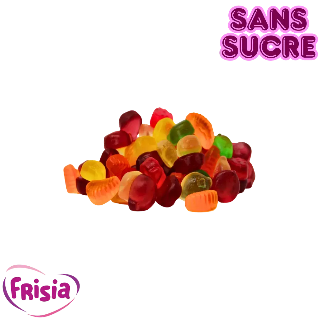 Fruit gélifié sans sucre frisia au 100g