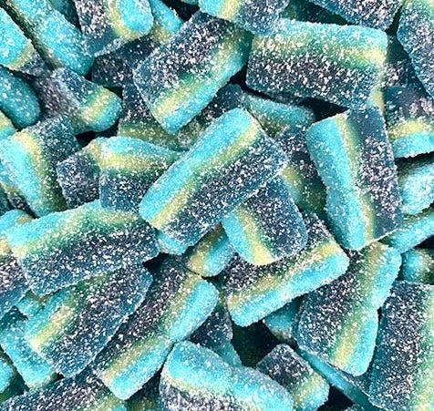Tranches bleues à la frambroise Jelly Mania au 100g