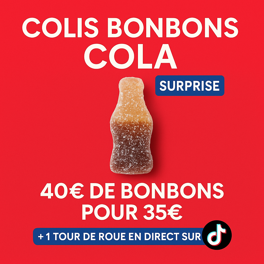 🥤 Colis Bonbons Cola – Spécial Lovers (40€ → 35€)