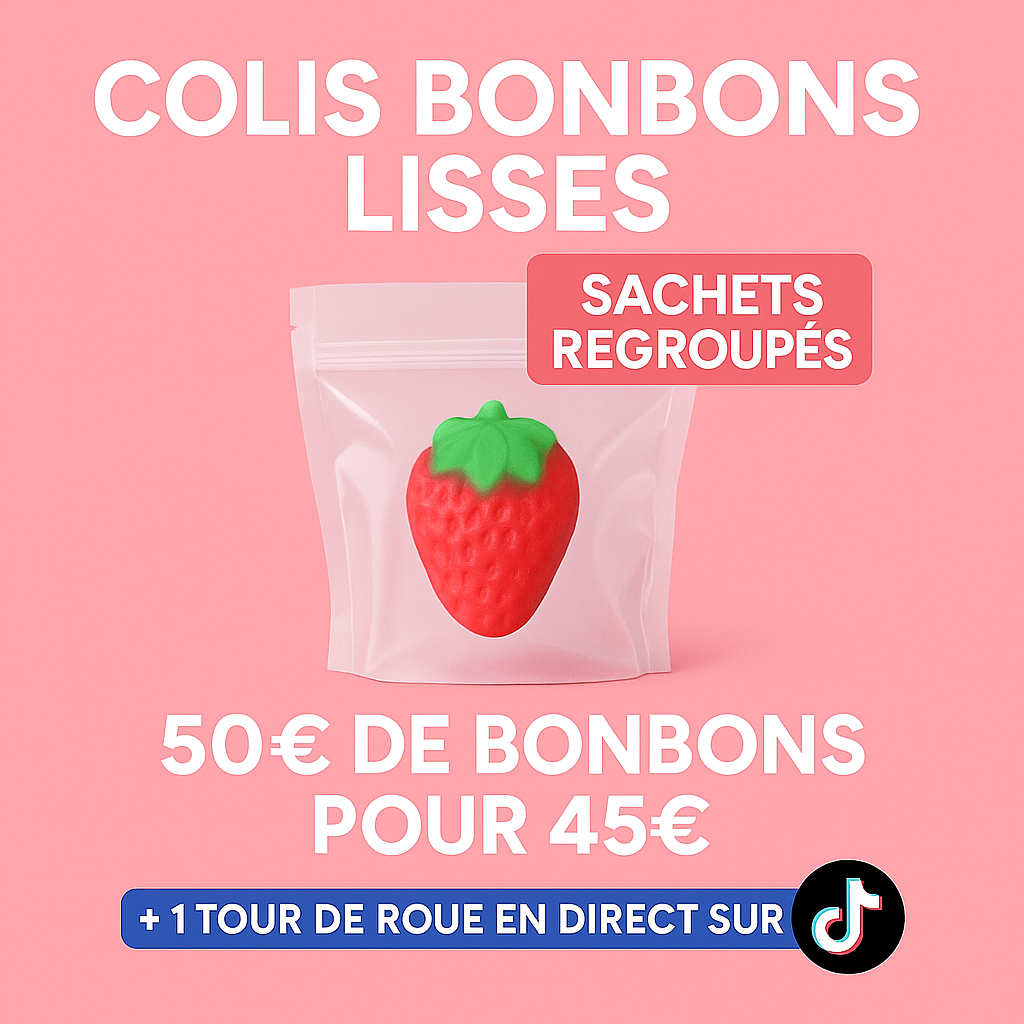 🍬 Colis Bonbons Lisses – Spécial Douceur (50€ → 45€)