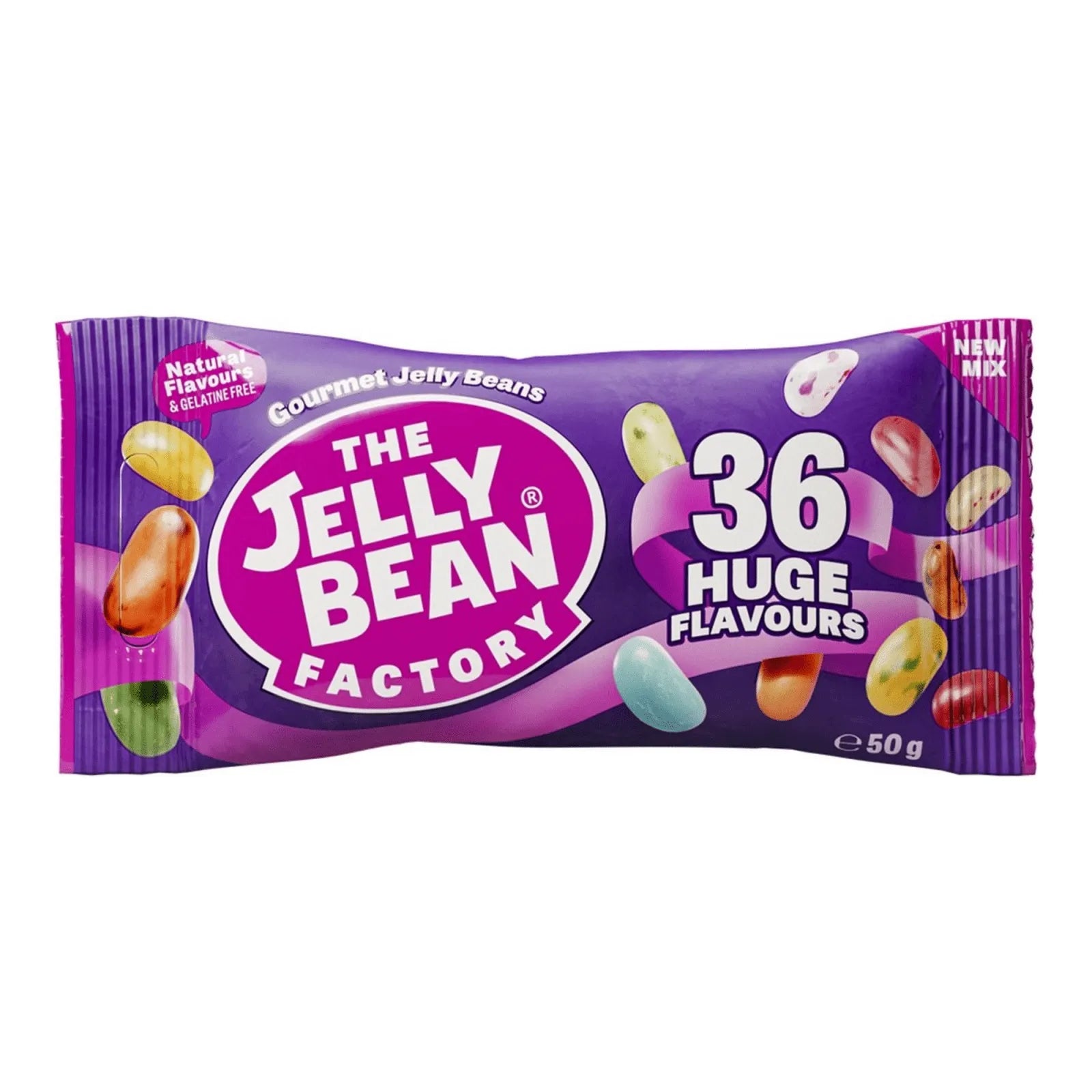 Jelly Bean Factory – Mix 36 Saveurs Géants (Sachet 50 g)