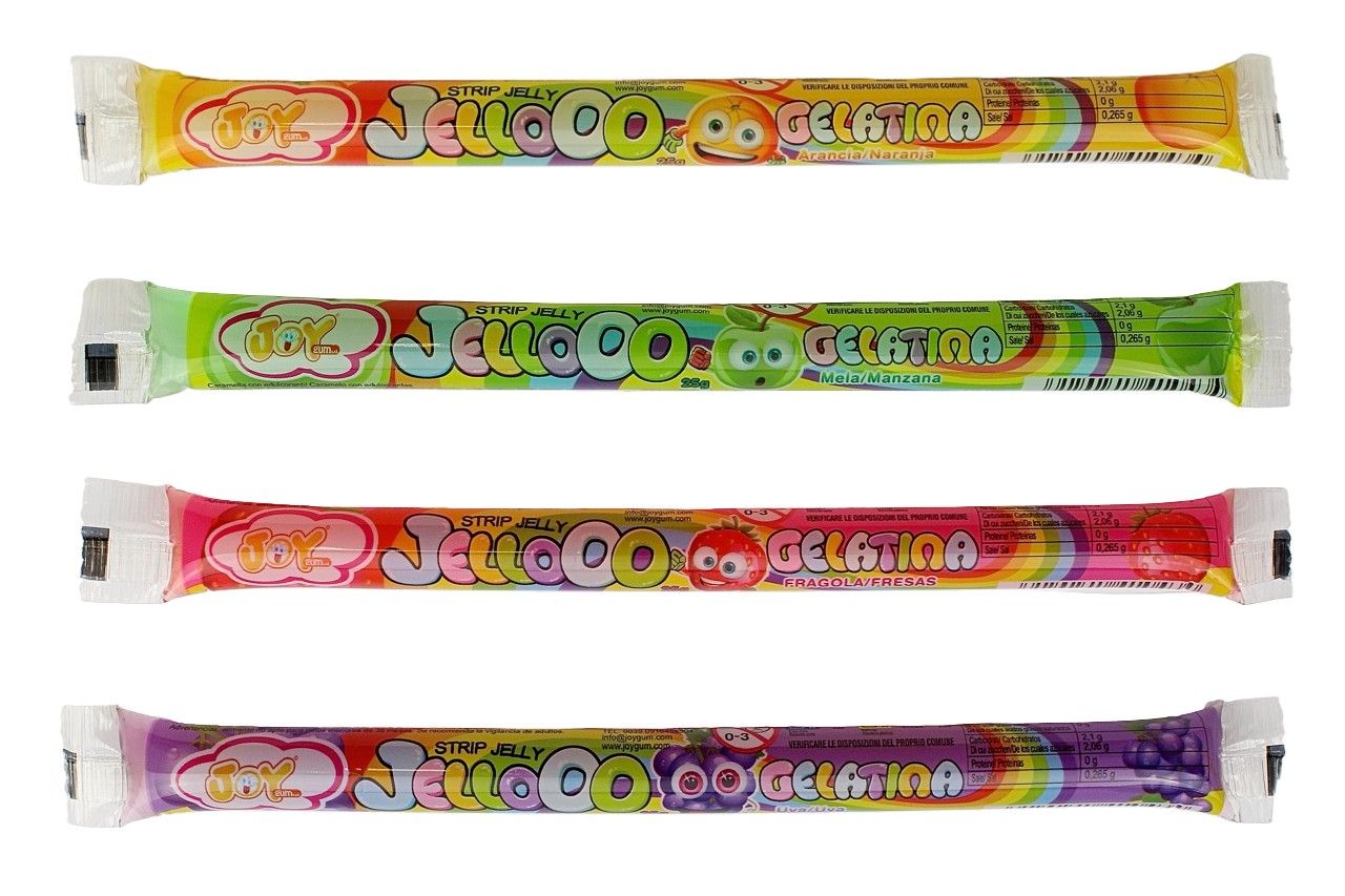 Strip Jelly Jelloo Gelatina – Joy Gum (25 g, vendu à l’unité)