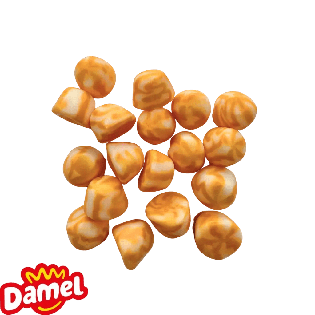 Bisous twist pêche Damel au 100g - Palais des Bonbons - Bonbons - Damel