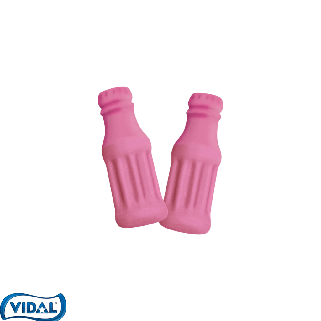 Bouteille fraise vidal au 100g - Palais des Bonbons - Bonbons - Vidal