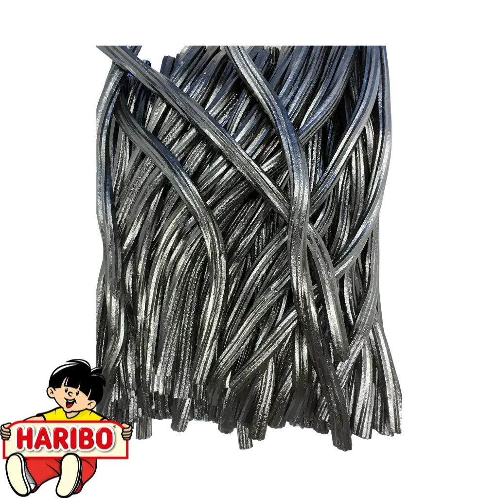 Haribo liquorice mega twisted cable per 10