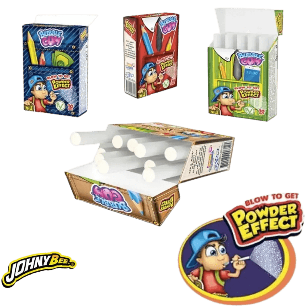 Chewing gum johny bee effet poudre - Palais des Bonbons - Chewing gum - Johnybee