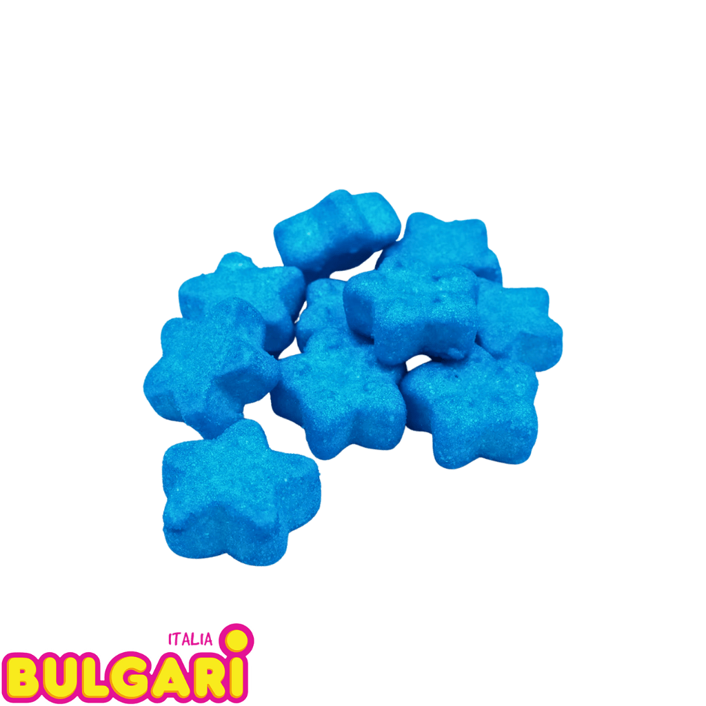Étoile bleu tache langue (par 5) - Palais des Bonbons - CHAMALOW - Bulgari