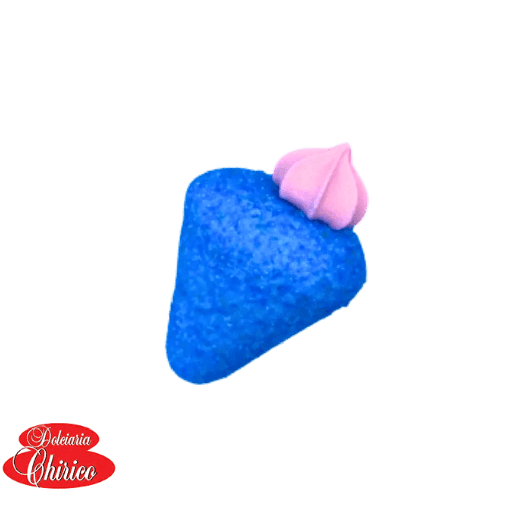 Fraise bleue en Marshmallow à l'unité - Palais des Bonbons - CHAMALOW - dolciara chirico