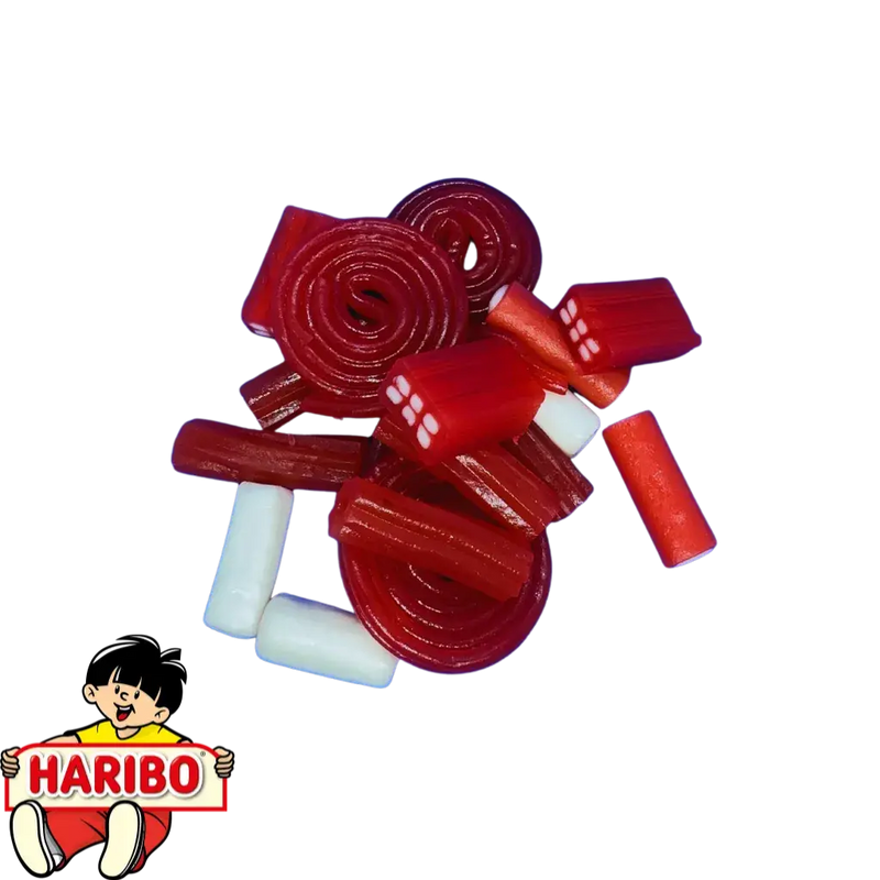 Mix haribo rouge et blanc au 100g Haribo