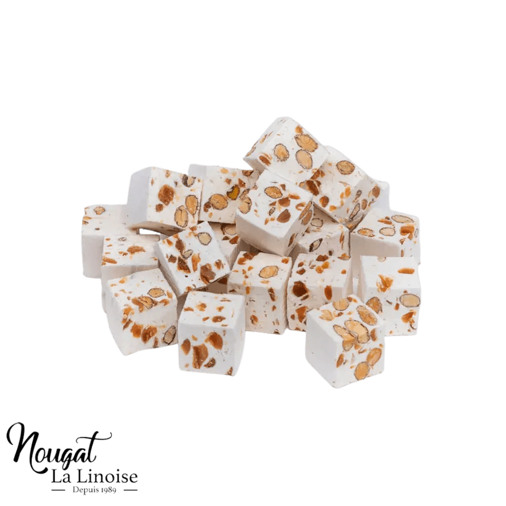 Nougat Cube caramel beurre salé par 4 - Palais des Bonbons - Nougat - La Linoise