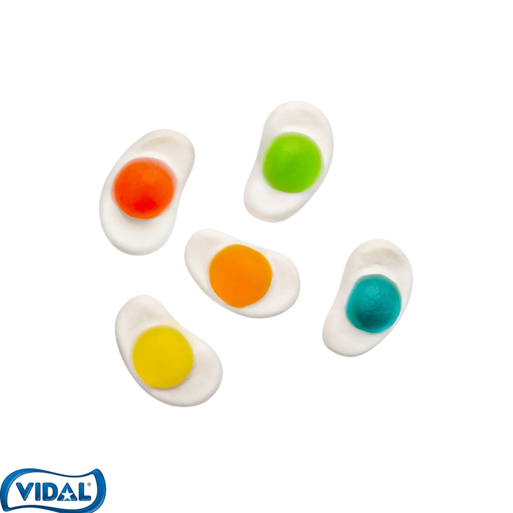 Œuf au plat coloré vidal au 100g - Palais des Bonbons - Bonbons - Vidal