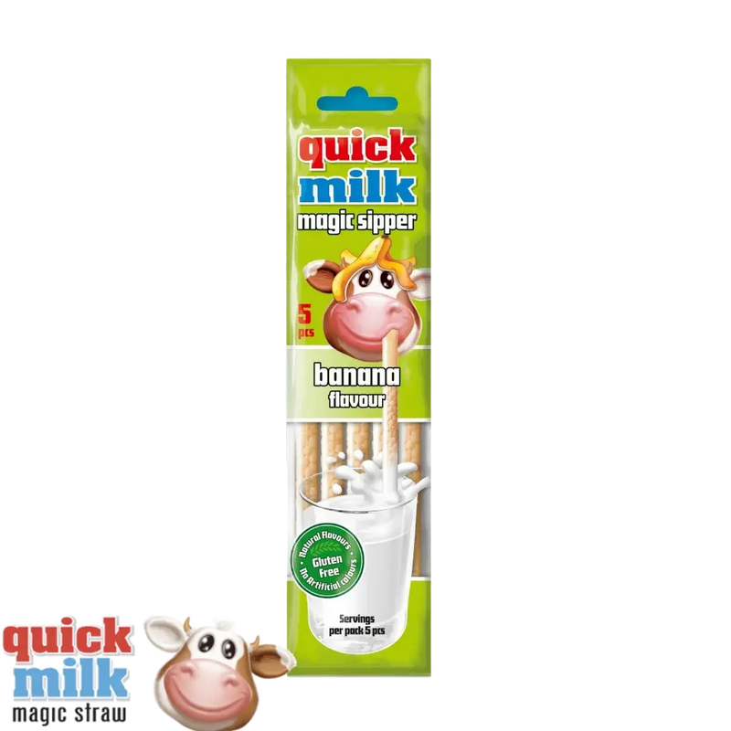 Quick Milk banane (sachet de 5 pailles)