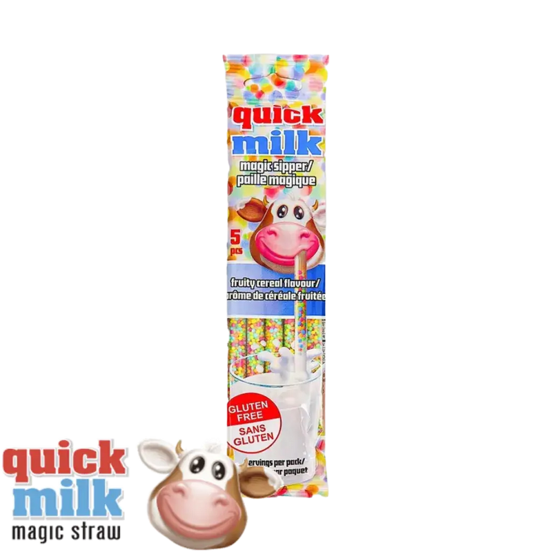 Quick Milk céréales (sachet de 5 pailles)
