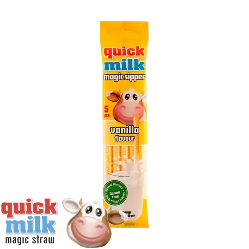 Quick Milk vanilla (bag of 5 straws)