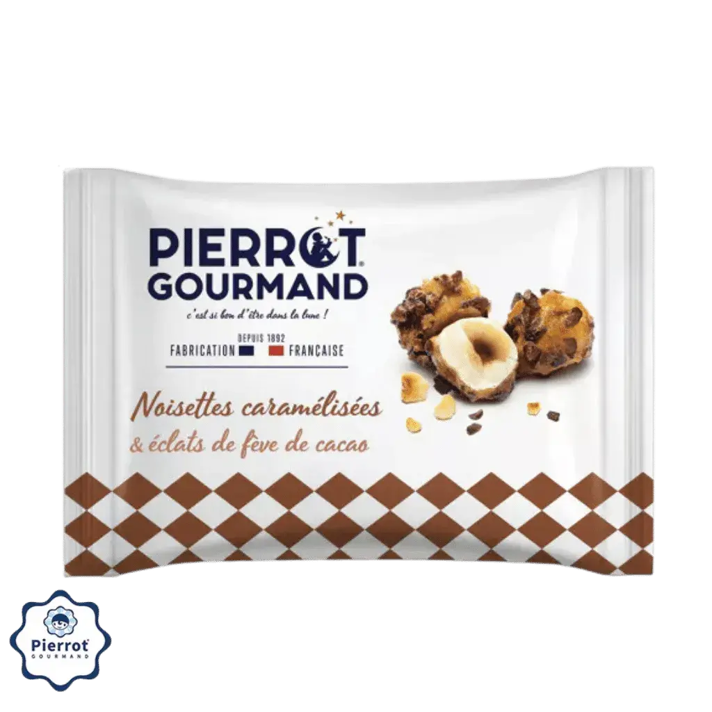 Pierrot Gourmand caramelized hazelnuts bag individually