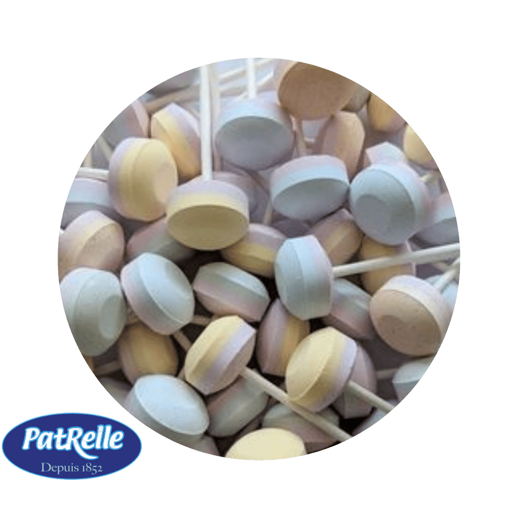 Sucette dextrose Patrelle à l'unité - Palais des Bonbons - Sucette - Patrelle