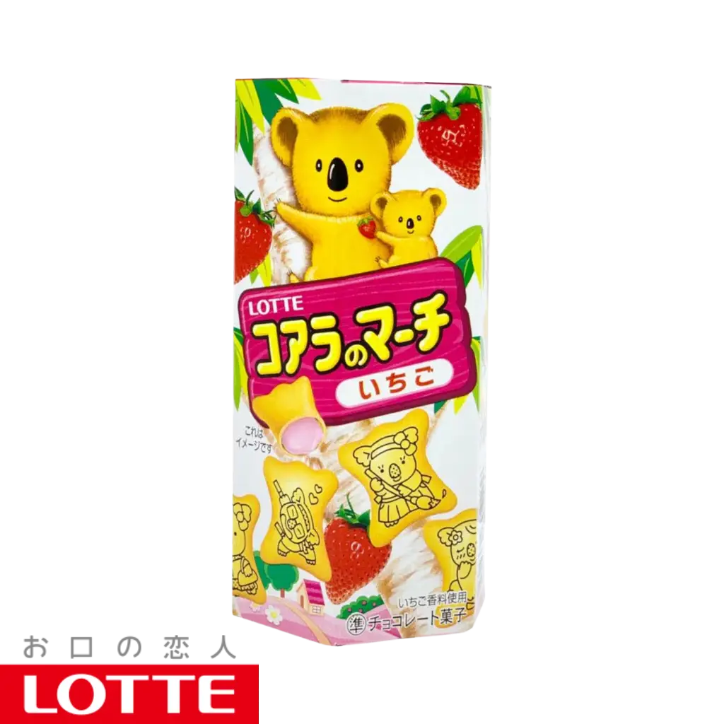 Biscuits fourrés à la fraise Lotte Koala's March 37g