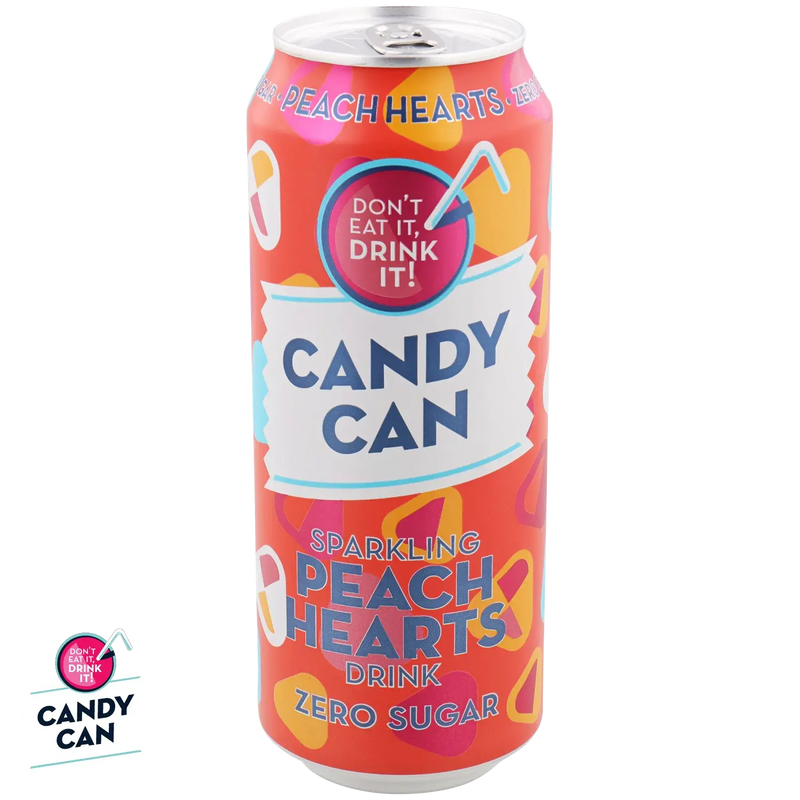 boisson sans sucre peche candy can