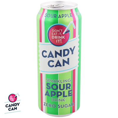 boisson sans sucre pomme candy can