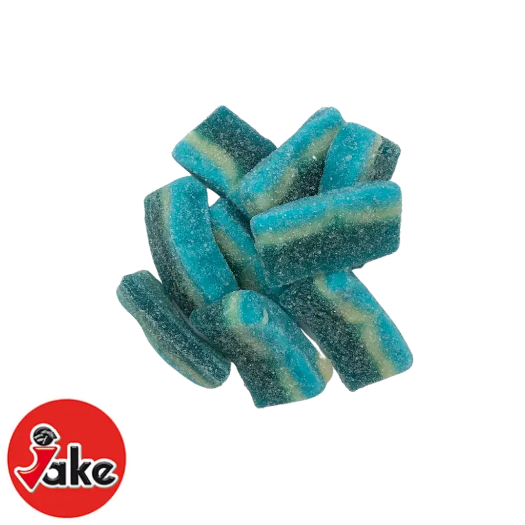 Blue slices with raspberry and watermelon Jelly Mania 100g