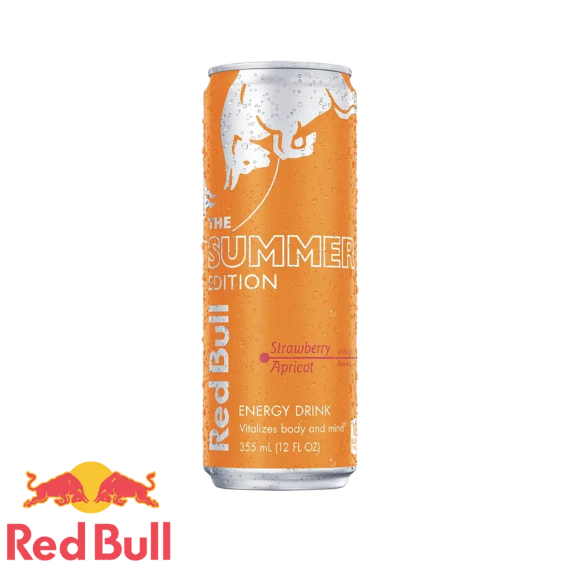 Redbull summer edition saveur fraise abricot 250mL à l&