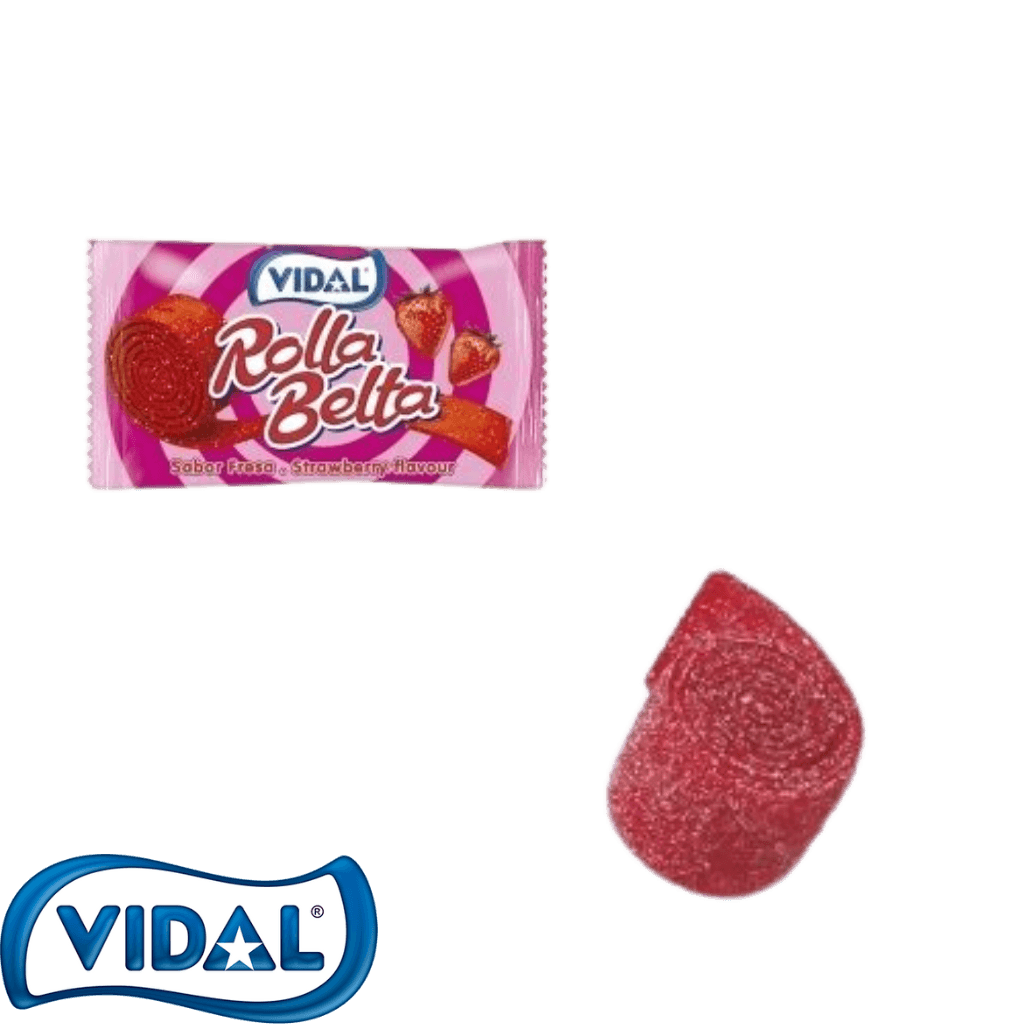Rolla Belta fraise à l'unité - Palais des Bonbons - Bonbons - Vidal