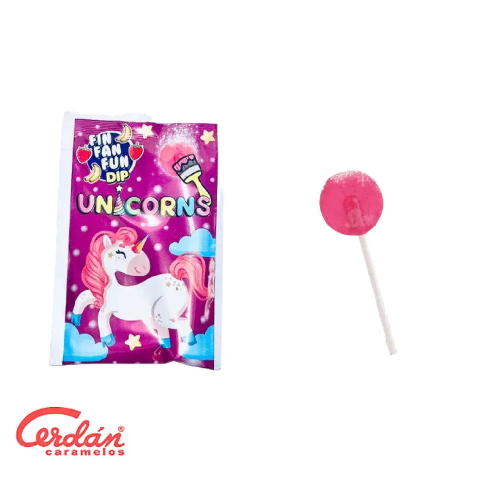 Single End Fan Fun Unicorn Lollipop
