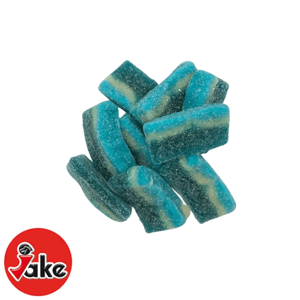 Tranches bleues à la frambroise Jelly Mania au 100g - Palais des Bonbons - Bonbons - Jake